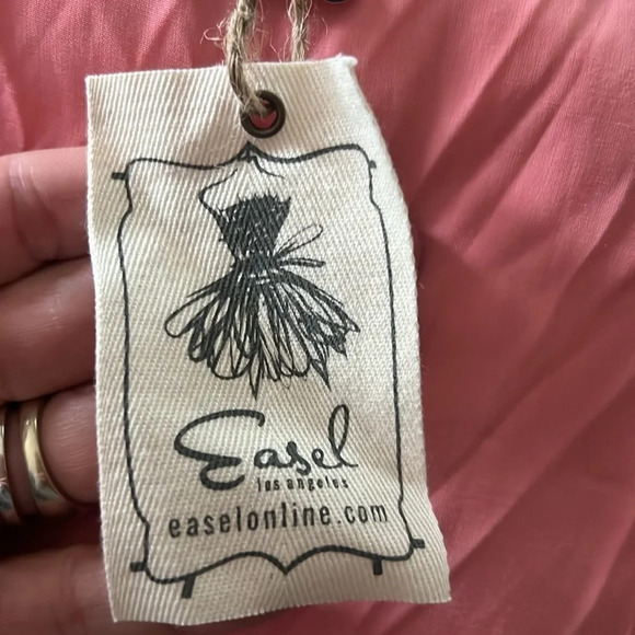 NWT Coral Size Large Bat Wing Silky Rayon / Polyester Women”s Blouse - Picture 7 of 9